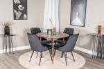 Plaza s&ouml;&ouml;gilaua komplekt 100 cm p&auml;hkel Velvet toolidega