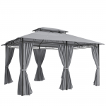 Aiatempel 300 x 400 x 280 cm tumehall metall k&uuml;lgseintega