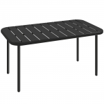 Kohvilaud 90 x 50 x 43 cm must metallist aialaud