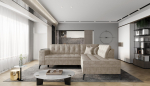Nurgadiivan Lanvin 260x210x93 cm Beež