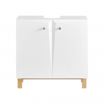 Valamukapp vannituppa 60 cm valge MDF 2 ust ja hoiuruum