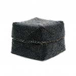 Must ehtekarp The Beaded 15 x 20 cm bambus ja helmed
