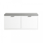 Jalatsikapp istmega 105 cm valge