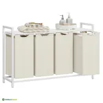 Pesukorv 4-sektsiooniline 115,6 &times; 33 &times; 72,5 cm
