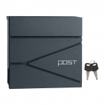 Postkast v&otilde;tmega 10.5 x 37 x 37 cm antratsiit