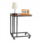 Abilaud C-kujuline 50&times;35&times;61 cm pruun ratastel