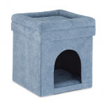 Kassikoopa taburet 42 x 38 x 38 cm hall padjaga