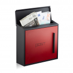Postkast 33 x 35 x 12,5 cm valge lukustatav metallist