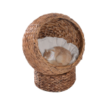 Kassipesa rotangist 50 x 42 x 60 cm pruun pestava padjaga
