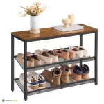 Kingariiul 76 &times; 28 &times; 53 cm pruun-must 3 tasandit