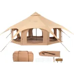 Kanvaast telk Kellukesetelk 500x280 cm Beež Matkamine