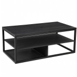 Diivanilaud sahtliga 110x60x45 cm Must