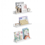 Seinariiulid 3tk 38x10x5cm Valge