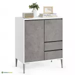 Betoonhall kummut 40 x 70 x 85 cm 2 sahtlit ja uksed
