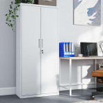 K&otilde;rge metallist kapp 40x80x180 cm valge teras