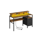 Kontorilaud sahtlitega 135 cm pruun