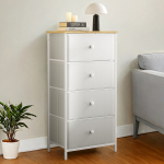 Kitsas kummut sahtlitega valge 30x45x91.7