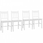S&ouml;&ouml;gilaua toolid 4 tk valge m&auml;nnipuit 120 kg