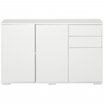 Sahtlitega kummut 117x36x74 cm valge 3 ust