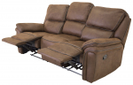 Recliner diivan Saranda 206x98 cm pruun mikrokiud