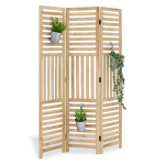 Ruumijagaja 170x120x2 cm looduslik t&auml;ispuit 3 paneeli
