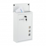 Postkast 40 &times; 25 &times; 11,5 cm rauast 4 v&otilde;tmega