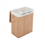 Pesukorv kaanega 100 L bambus pruun