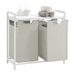 Pesukorvid sorteerimiseks 73x33x71 cm Valge
