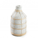Whoopy terrakota vaas 13 x 13 x 24 cm betoonhall