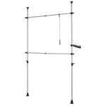 Garderoobis&uuml;steem 45kg h&otilde;bedane must