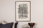 Seinapilt Joonekunst 50x70 cm Beež paberplakat koju