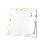 Meigipeegel 58x43 cm valge LED-valgustusega lauale