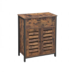 Kummut sahtlitega 70 x 30 x 80 cm pruun riiuliga