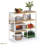 K&ouml;&ouml;giriiul 95 cm valge-pruun terasraamiga