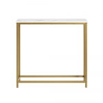 Konsoollaud kuldne 30x75x80 cm stabiilse terasalusega