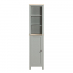 K&otilde;rge vannitoakapp 169 cm hall MDF avatud sektsioon