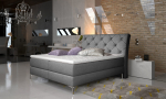 Boxspring-voodi Adel 160X200 165x118 cm Tume Hall