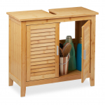 Vannitoakapp 60 x 67 x 30 cm naturaalne bambusest 2 ust