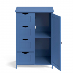 Vannitoakapp 30 x 55 x 82 cm sinine MDF 4 sahtlit