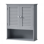 Vannitoakapp 20x60x70 cm Valge MDF seinakapp riiulitega