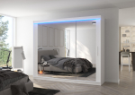 Liugustega Riidekapp CHESTER 250 250x215x58 Valge