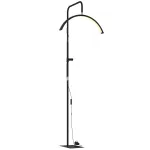 LED poolkuu ripsmetelamp telefonihoidjaga 36 W must