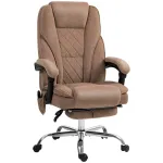 Ergonoomiline kontoritool massaaži ja jalatoega pruun