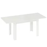 Laiendatav s&ouml;&ouml;gilaud 140/180 x 80 cm valge MDF