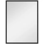 Seinapeegel 60x80 cm must MDF-raami ja klaasiga