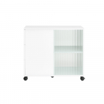 Abilaud ratastel 70 x 35 x 61 cm valge