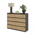 Kummut 120x92.5x33.5 cm Tume Hall