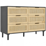Kummut sahtlitega 110x40x75.5 cm helepruun
