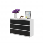 Kummut 100x71x33.5 cm Valge must