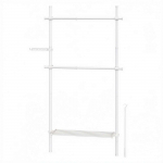 Riidenagi 33.5x84-123x220-300cm valge